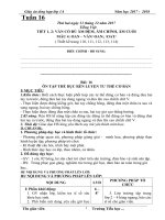 Tuần 16 giáo án lớp 1 soạn theo định hướng phát triển năng lực học sinh