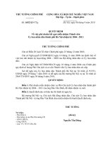 Quyết định số 1652 QĐ-TTG - Về việc phê chuẩn kết quả miễn nhiệm Thành viên Ủy ban nhân dân thành phố Hà Nội nhiệm kỳ 2004 - 2011