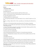 giai bai tap sgk tieng anh lop 5 chuong trinh moi unit 14 what happened in the story