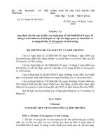 Quy định chi tiết một số điều của Nghị định số 102/2008/NĐ-CP ngày 15/9/2008 của Chính phủ về việc thu thập, quản lý, khai thác vàsử dụng dữ liệu về tài nguyên và môi trường