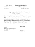 Công văn 54 TXNK-QLN - Bổ sung hồ sơ Thuế