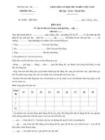 mau bien ban ve viec to chuc ky thi hoc sinh gioi