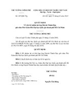 Quyết định số 267 QĐ-TTG - Về việc bổ nhiệm lại ông Huỳnh Thành Đạt giữ chức Phó Giám đốc Đại học Quốc gia thành phố Hồ Chí Minh