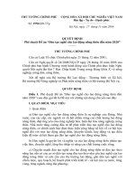 Quyết định số 1956 QĐ-TTG - Phê duyệt Đề án “Đào tạo nghề cho lao động nông thôn đến năm 2020”