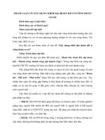 bai tham luan ve xay dung khoi dai doan ket o cong doan co so