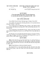 Quyết định số 765 QĐ-TTG - Về việc phê chuẩn kết quả bầu cử bổ sung Thành viên Ủy ban nhân dân tỉnh Kiên Giang nhiệm kỳ 2004 - 2011