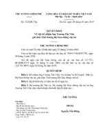 Quyết định số 332 QĐ-TTG - Về việc bổ nhiệm ông Trương Tấn Viên giữ chức Thứ trưởng Bộ Giao thông vận