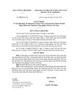 Quyết định số 1832 QĐ-TTG - Về việc điều động, bổ nhiệm ông Trương Văn Tuyến giữ chức Thành viên Hội đồng thành viên Tập đoàn Công nghiệp Tàu thủy Việt Nam