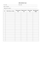 Mẫu hồ sơ đào tạo - Hồ sơ đào tạo mau ho so dao tao