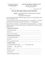 mau cong van yeu cau thuc hien nghia vu bao lanh thue