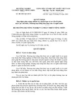 Quyết định số 20 2008 QĐ-BNN - Quy định chức năng, nhiệm vụ của Cục Chế biến, Thương mại nông lâm thuỷ sản và nghề muối