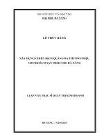 Xây dựng chiến dịch quảng bá thương hiệu cho khách sạn Mercure Đà Nẵng