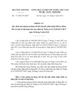 Thông tư số 27 2012 TT-BCT - Quy định tạm ngừng áp dụng chế độ cấp giấy phép nhập khẩu tự động đối với một số mặt hàng theo quy định tại Thông tư số 24 2010 TT-BCT