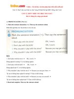 giai bai tap sbt tieng anh lop 5 chuong trinh moi unit 12 dont ride your bike too fast