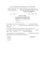 mau so 85 ds giay xac nhan da nhan don de nghi xem xet theo thu tuc giam doc tham