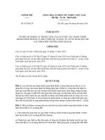 Quyết định số 43 NQ-CP - Nhiệm vụ trọng tâm cải cách thủ tục hành chính trong hình thành và thực hiện dự án đầu tư có sử dụng đất để cải thiện môi trường kinh doanh