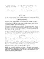 Quyết định 37 2012 QĐ-UBND của UBND tỉnh Thừa Thiên Huế - Đặt tên đường tại thị trấn Phong Điền, huyện Phong Điền, tỉnh Thừa Thiên Huế đợt 1