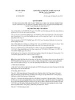 Quyết định 20 2013 QĐ-BTC - Tiêu chí và Quy trình lựa chọn doanh nghiệp nhà nước tham gia dự án thuộc Chương trình “Cải cách doanh nghiệp nhà nước và hỗ trợ quản trị công ty”