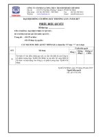 Tài liệu họp Đại hội đồng cổ đông bất thường lần 01 năm 2017 Phiếu biểu quyết