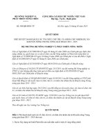 Quyết định 348 2013 QĐ-BNN-TT - Phê duyệt danh sách tổ chức chủ trì, cá nhân chủ nhiệm dự án Khuyến nông Trung ương giai đoạn 2013 - 2015 348 QD BNN TT