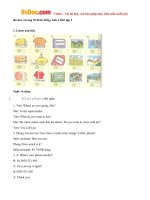 giai bai tap sgk tieng anh lop 4 chuong trinh moi review 4