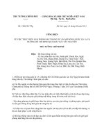 Công điện 1308 CĐ-TTg - Thực hiện giải phóng mặt bằng Dự án mở rộng Quốc lộ 1A và đường Hồ Chí Minh qua khu vực Tây Nguyên