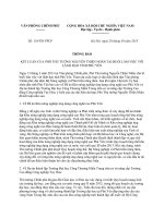 Thông báo 118 TB-VPCP - Kết luận của Phó Thủ tướng Nguyễn Thiện Nhân tại buổi làm việc với lãnh đạo tỉnh Phú Yên