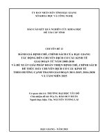 BÁO CÁO KẾT QUẢ NGHIÊN CỨU KHOA HỌC ĐỀ TÀI CẤP TỈNH CHUYÊN ĐỀ 12 SỞ KHOA HỌC VÀ CÔNG NGHỆ TỈNH HẬU GIANG