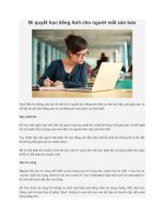 tieng anh cho nguoi mat can ban