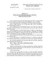 Thông tư hướng dẫn việc thông quan hàng hóa xuất khẩu, nhập khẩu phải kiểm dịch