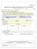 Mau 2  Hop dong mo tai khoan giao dich va luu ky chung khoan trang 1