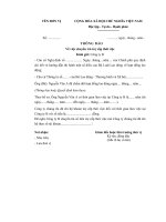 thong bao ve viec chuyen tra tro cap thoi viec