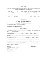 mau quyet dinh uy thac thi hanh an hinh su