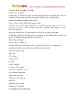 tu vung tieng anh ve ca phe va dung o quan tra