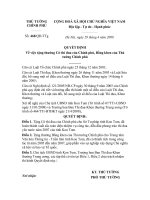 Quyết định số 468 QĐ-TTG - Về việc tặng thưởng Cờ thi đua của Chính phủ, Bằng khen của Thủ tướng Chính phủ