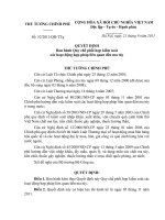 Quyết định số 52 2011 QĐ-TTG - Ban hành quy chế phối hợp kiểm soát các hoạt động hợp pháp liên quan đến ma túy