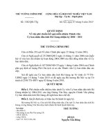 Quyết định số 1382 QĐ-TTG - Về việc phê chuẩn kết quả miễn nhiệm Thành viên Ủy ban nhân dân tỉnh Hà Giang nhiệm kỳ 2004 - 2011