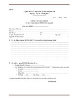 Mau Cong van giai trinh cham dong BHXH