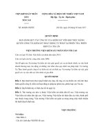 quyet dinh 46 qd vkstc quy tac ung xu kiem sat vien thuc hanh quyen cong to kiem sat hoat dong tu phap