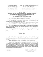 Quyết định số 17 2010 QĐ-UBND - Ban hành “quy định tạm thời phân công trách nhiệm quản lý Nhà nước về vệ sinh an toàn thực phẩm trên địa bàn thành phố Hà Nội”