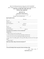 mau so 92 ds don yeu cau giai quyet viec dan su