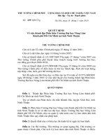 Quyết định số 699 QĐ-TTG - Về việc thành lập Phân hiệu Trường Đại học Nông Lâm TP Hồ Chí Minh tại tỉnh Ninh Thuận