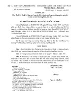 Thông tư số 19 2011 TT-BTNMT quy định sử dụng tài nguyên và bảo vệ môi trường biển, hải đảo