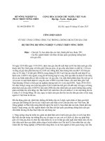 Công điện 04 2013 CĐ-BNN-TY - Tăng cường công tác phòng, chống dịch cúm gia cầm 04 CD BNN TY