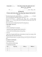 ke hoach to chuc cuoc thi bao tuong chao mung ngay nha giao viet nam