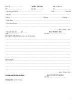 Mẫu phiếu nội soi - Phiếu nội soi mau phieu noi soi