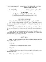 Quyết định số 1098 QĐ-TTG - Về việc phê chuẩn kết quả miễn nhiệm Thành viên Ủy ban nhân dân tỉnh Hưng Yên nhiệm kỳ 2004 - 2011