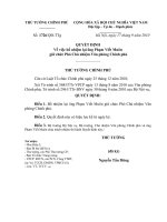 Quyết định số 1726 QĐ-TTG - Về việc bổ nhiệm lại ông Phạm Viết Muôn giữ chức Phó Chủ nhiệm Văn phòng Chính phủ