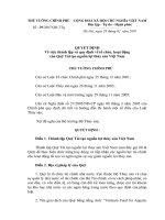 Quyết định số 29 2007 QĐ-TTG - Về việc thành lập và quy định về tổ chức, hoạt động của Quỹ Tái tạo nguồn lợi thủy sản Việt Nam