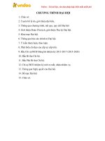 mau chuong trinh dai hoi chi bo dang bo